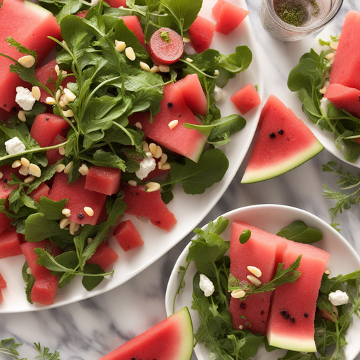 Rucola Wassermelonensalat
