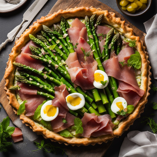 Spargel-Schinken-Tarte