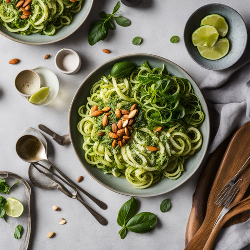 Mandel-Pesto-Zoodles