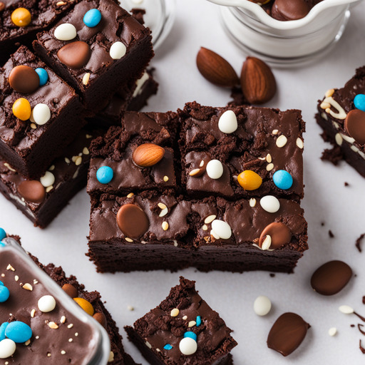Mandel Freude Brownies