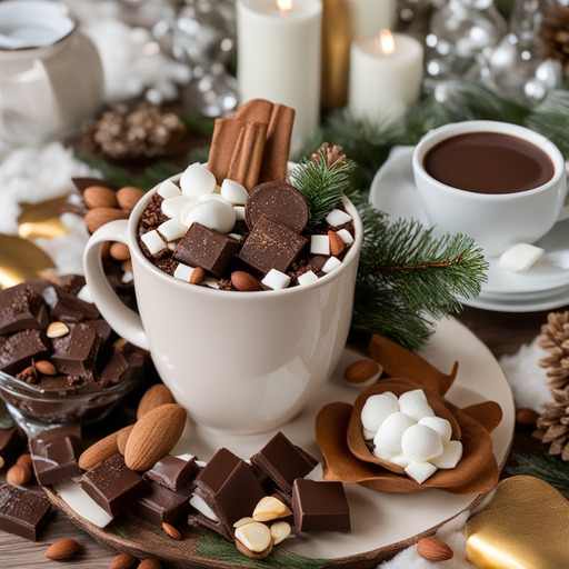 Mandel Freude Heiße Schokolade