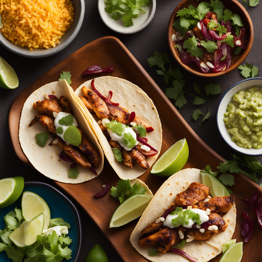 Ancho-Chili-Hähnchen-Tacos