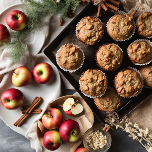 Apfel Zimt Hafermuffins