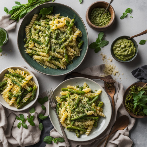 Spargel-Pistazien-Pesto-Pasta