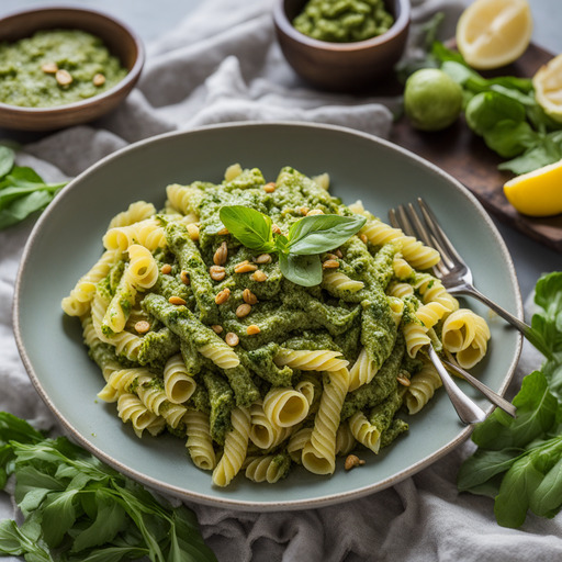 Rucola-Pistazien-Pesto-Nudeln