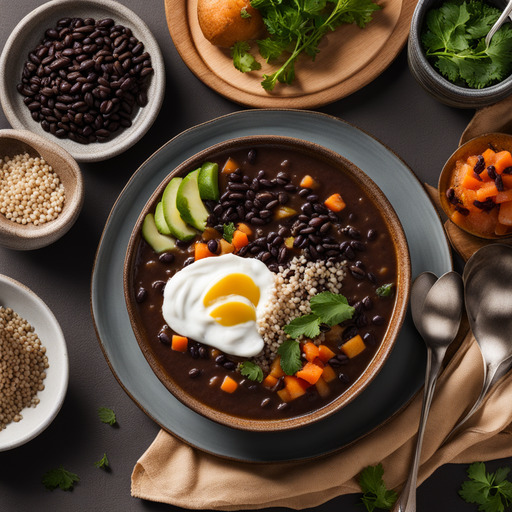 Schwarze Bohnensuppe