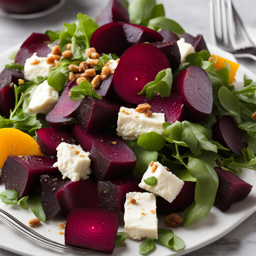 Rote Bete und Ziegenkäsesalat