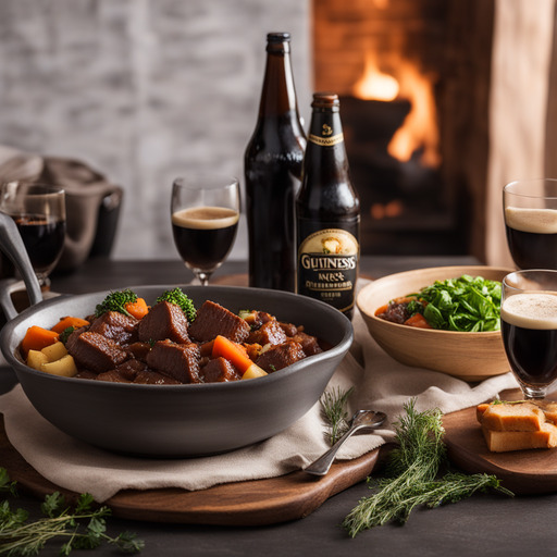 Rindfleisch und Guinness-Eintopf