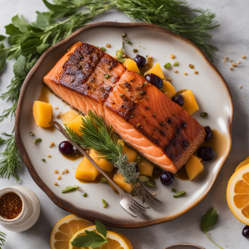 Bourbon glasiertes Lachs