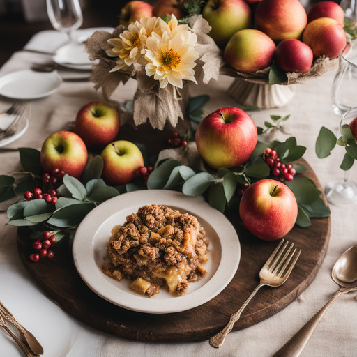 Gebackener Apfel-Crumble