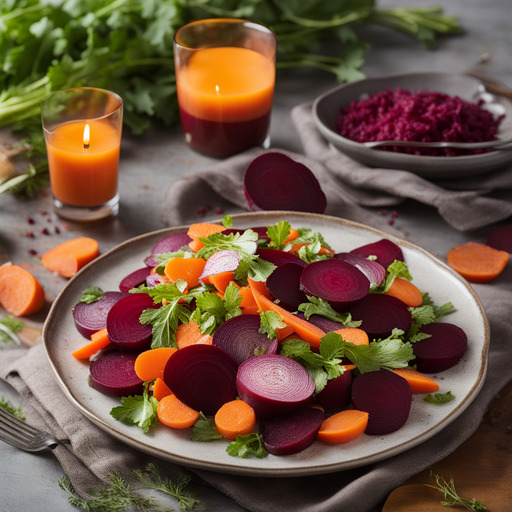 Rote Bete und Karottensalat