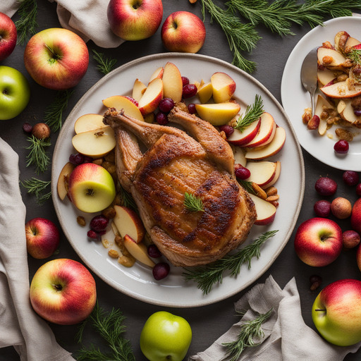 Gebackene Schweinekoteletts mit Äpfeln