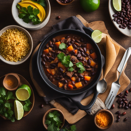 Brasilianischer Schwarze Bohneneintopf