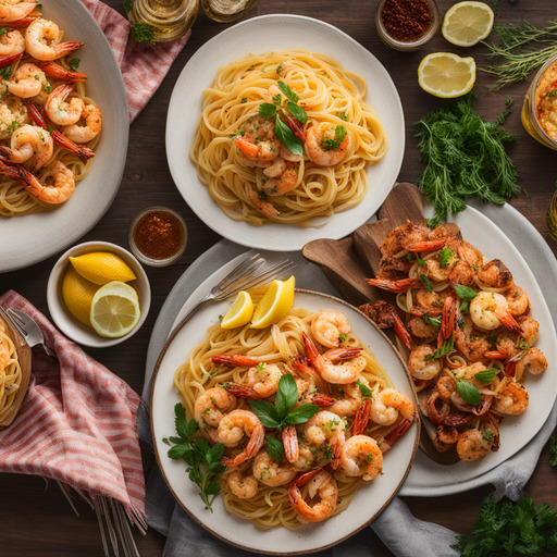 Cajun Garnelen Nudeln