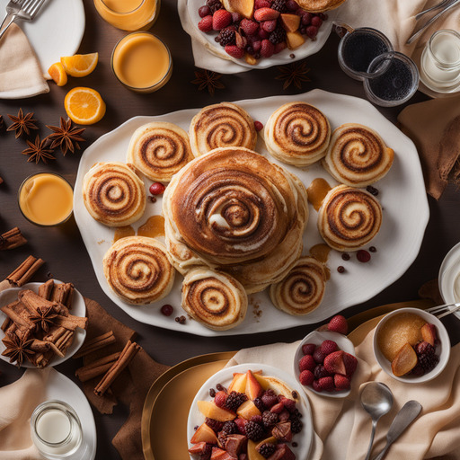 Zimtrolle Pfannkuchen