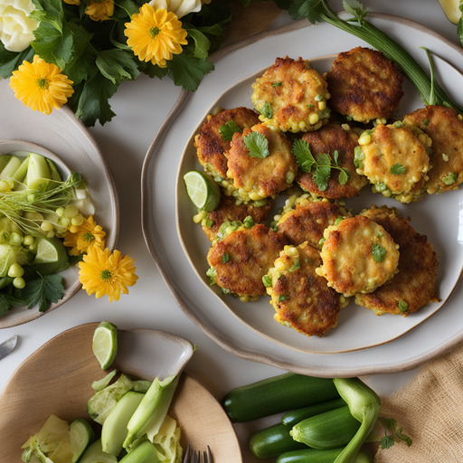 Mais- und Zucchini-Fritters