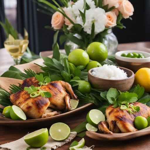 Hähnchen mit Kokosnuss und Limette