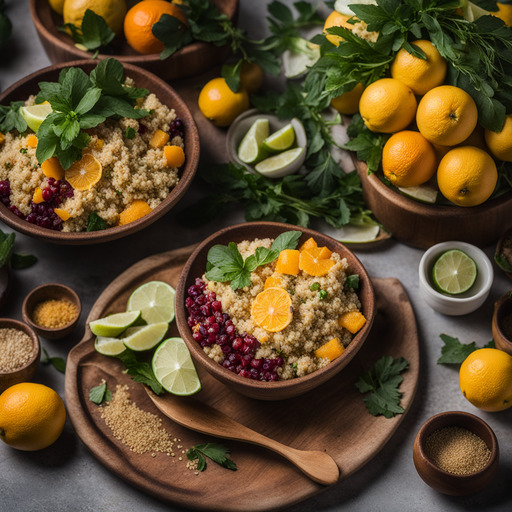 Zitrus-infundierter Quinoa-Salat