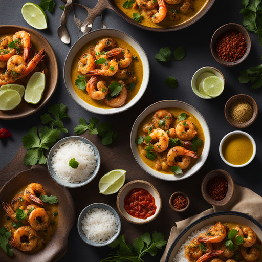 Ostindisches Currygarnelen