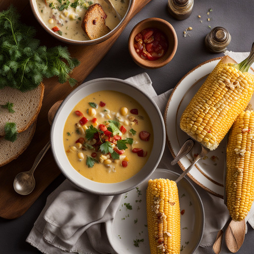 Feuergeröstete Maissuppe