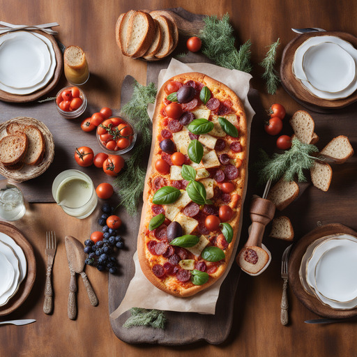 Brot-Pizza nach französischer Art