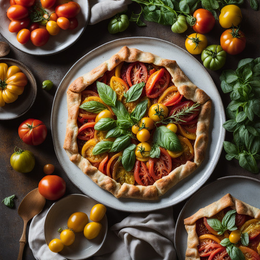 Tomaten-Galette mit alten Sorten