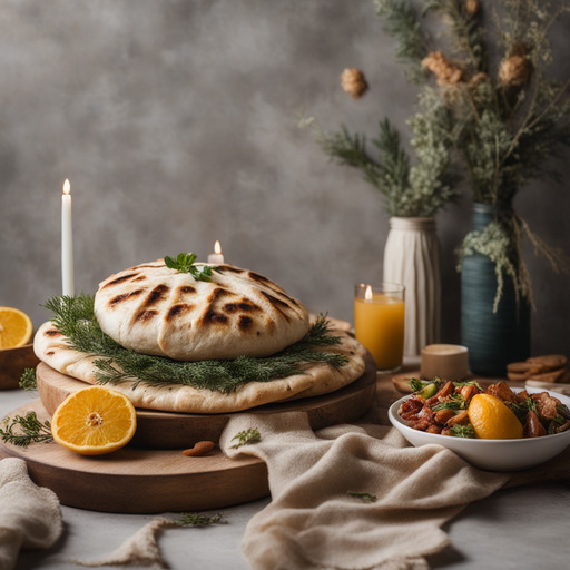 Selbstgemachtes Pita-Brot