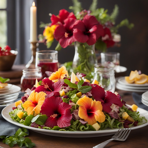 Hibiskusblütensalat