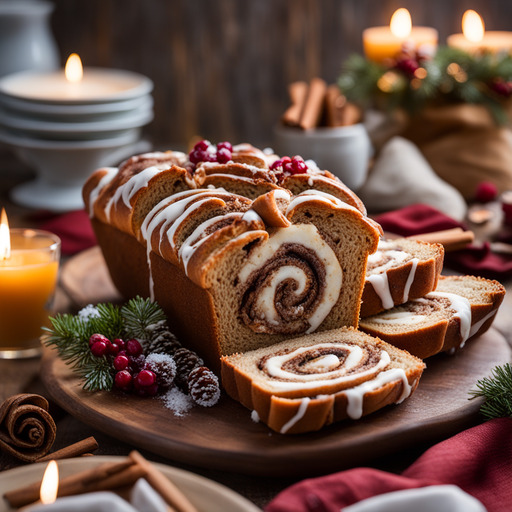 Gefrorenes Zimtschneckenbrot