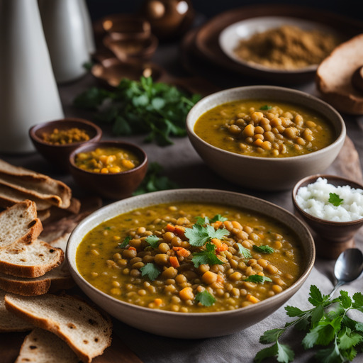 Indische Gewürzte Linsensuppe