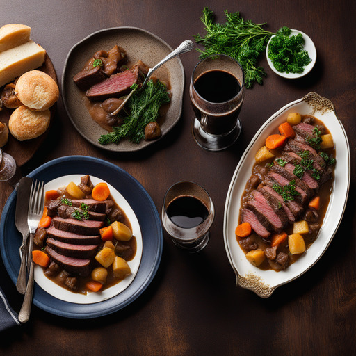 Irisches Rindfleisch und Guinness-Eintopf