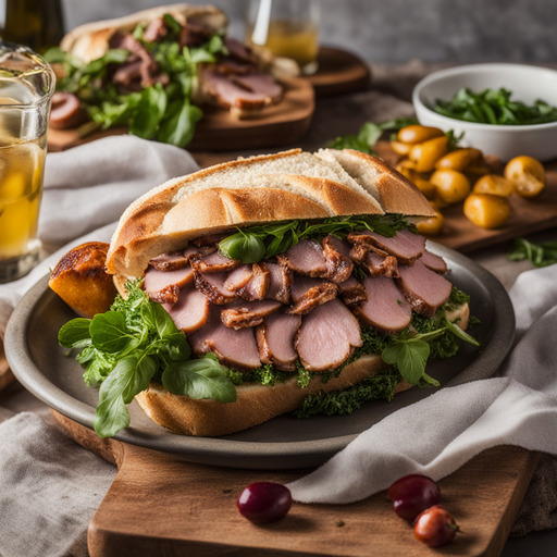 Porchetta-Sandwich nach italienischer Art