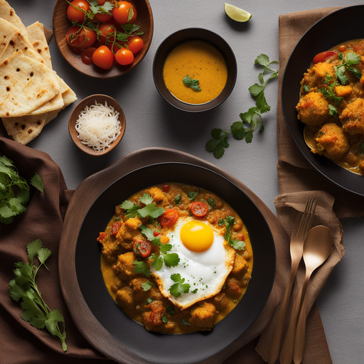 Indisches Gebratenes Ei Curry