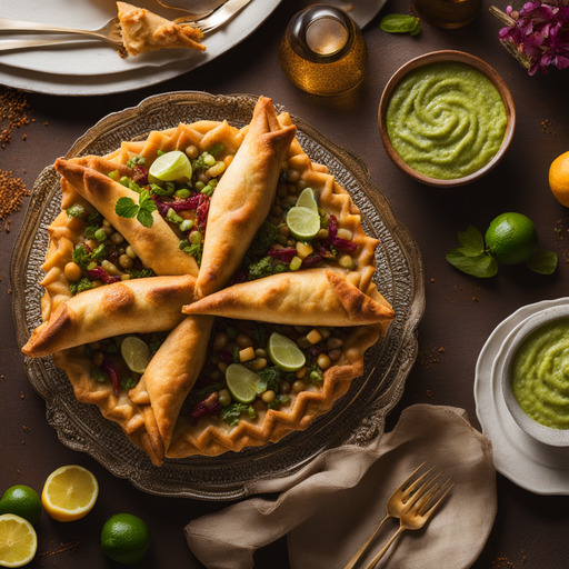 Indischer Samosa Kuchen