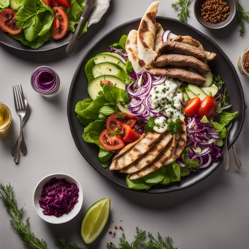 Lamm Gyro Salat