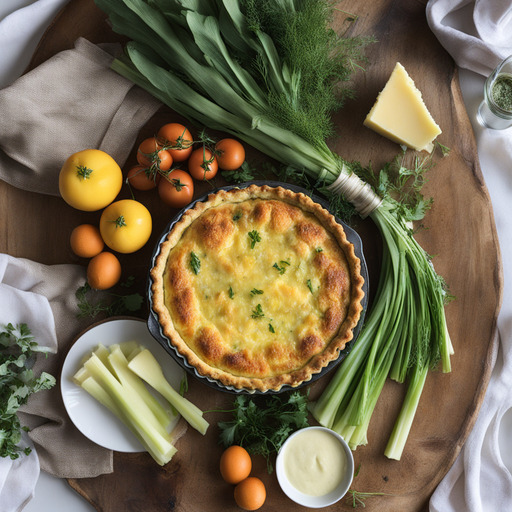 Lauch und Gruyère Quiche