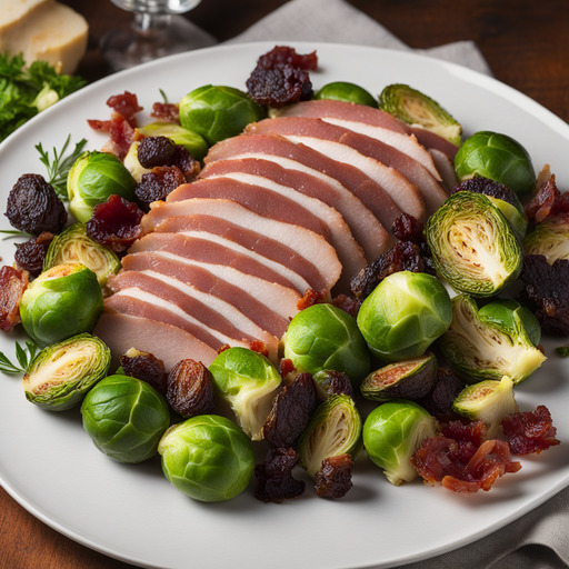 Speck und Rosenkohl
