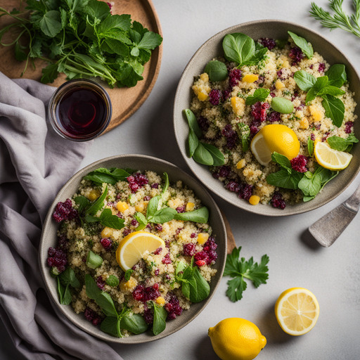Zitronen Quinoa Salat