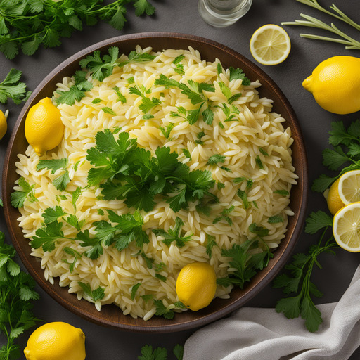 Zitronen-Petersilien-Orzo