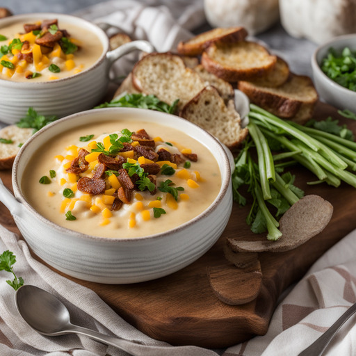 Geladene Ofenkartoffelsuppe