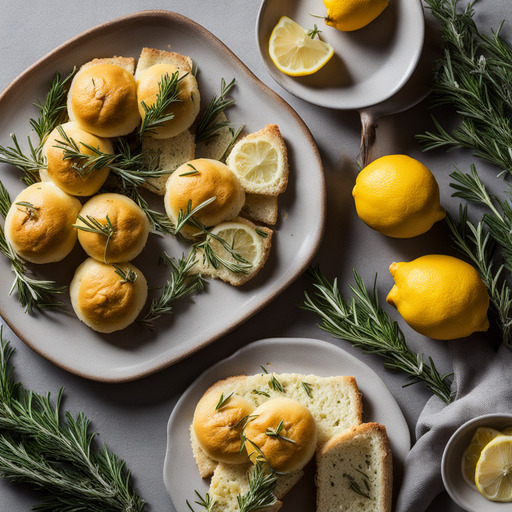 Zitronen Rosmarin Focaccia