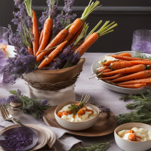 Lavendel Honig geröstete Karotten
