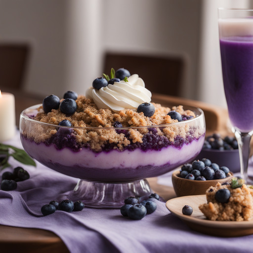 Lavendel-Heidelbeer-Crumble
