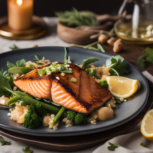 Miso-glasiertes Lachs