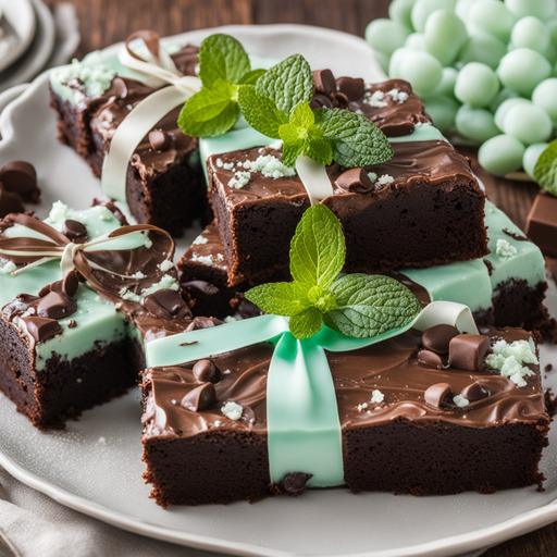Minz Schokoladen Brownies