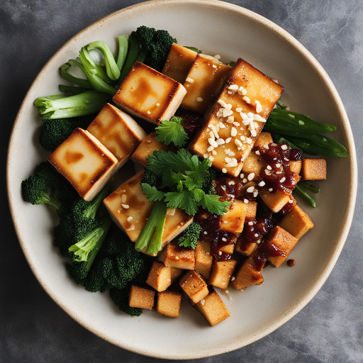 Miso-glasiertes Tofu