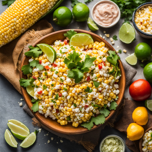 Mexikanischer Straßenmais-Salat