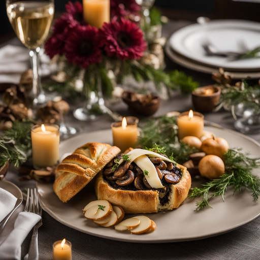 Pilz- und Brie-Wellington