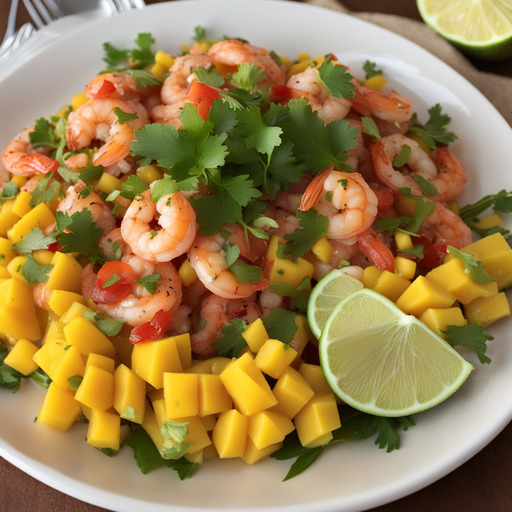 Mango Salsa Garnelen