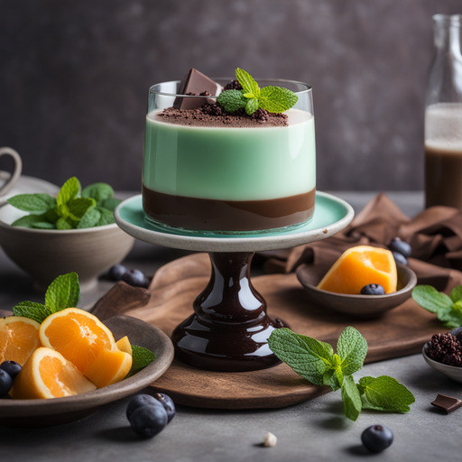 Mint Schokolade Panna Cotta